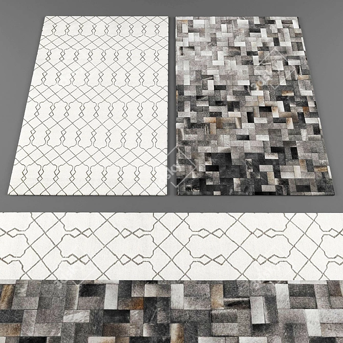 Modern Chic Rugs: Boconcept Collection 3D model image 3