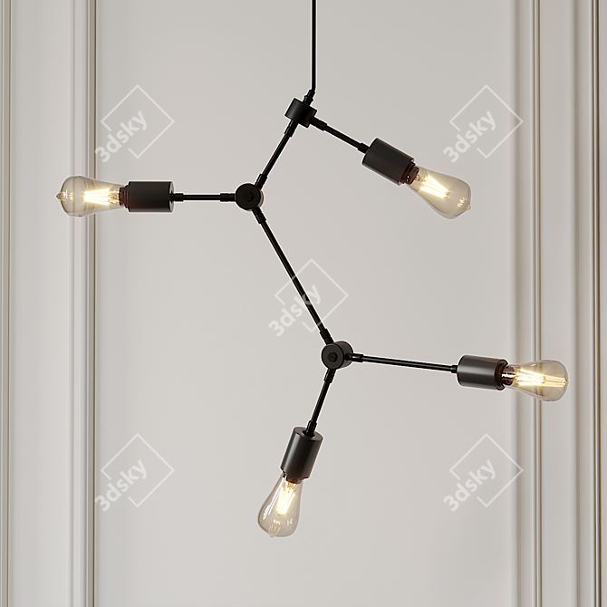 Elegant Franklin Chandelier by TRNK 3D model image 2