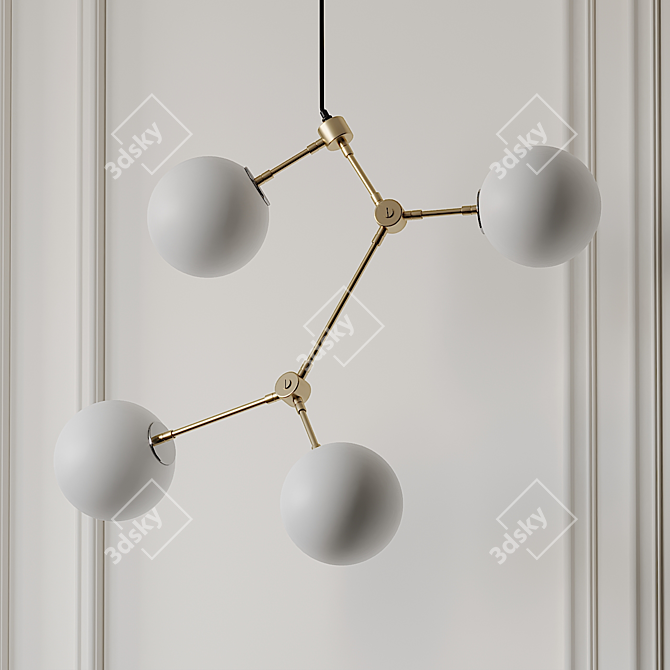 Elegant Franklin Chandelier by TRNK 3D model image 3