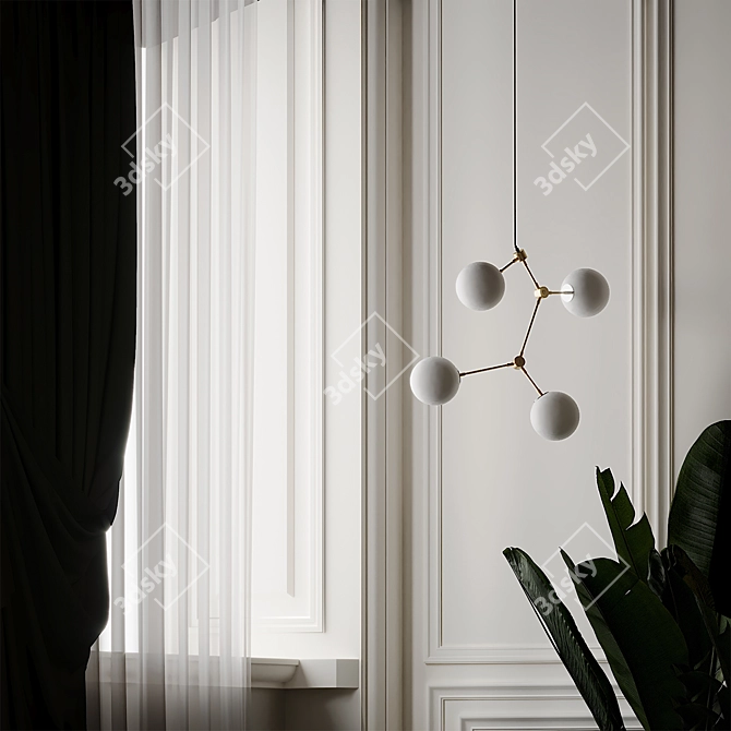 Elegant Franklin Chandelier by TRNK 3D model image 4