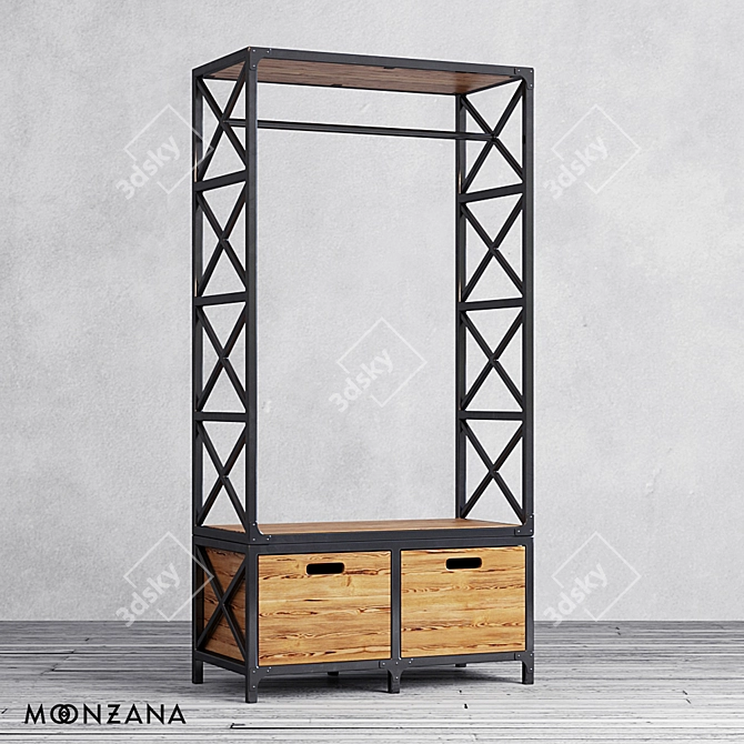 Moonzana Hanging Factor Shelf 3D model image 1