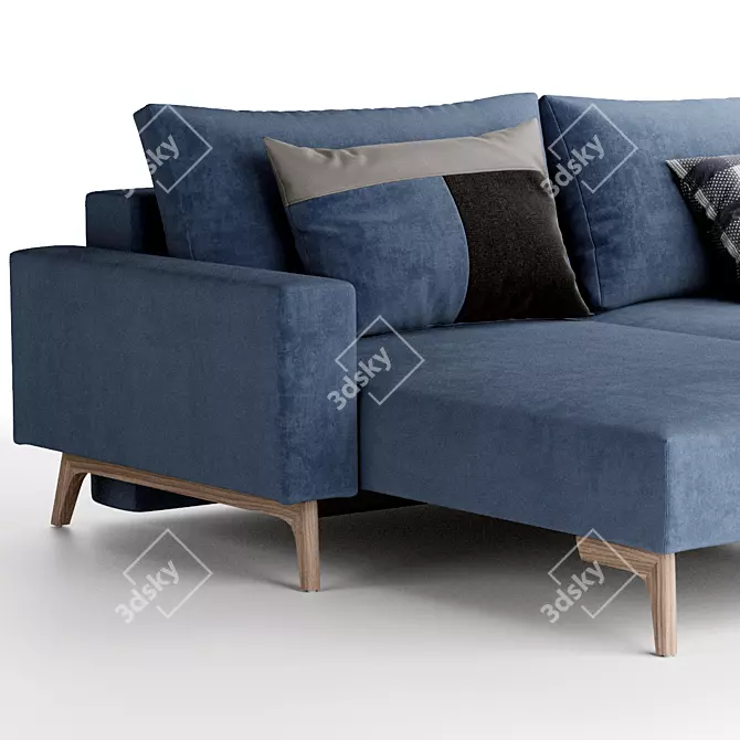 Idun Sleeper Sofa Bed 3D model image 2