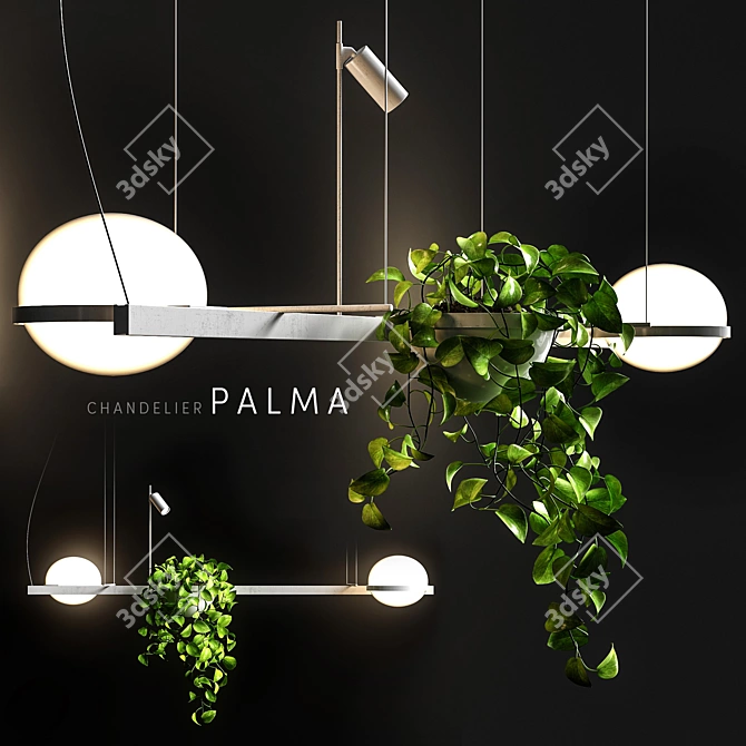 Versatile Vibia Palma Pendant 3D model image 1