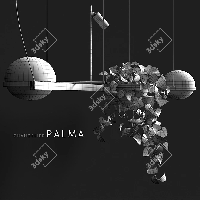 Versatile Vibia Palma Pendant 3D model image 3