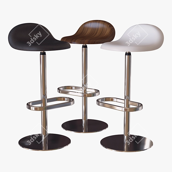 Gubi 3D Stool: Modern and Stylish 3D model image 1