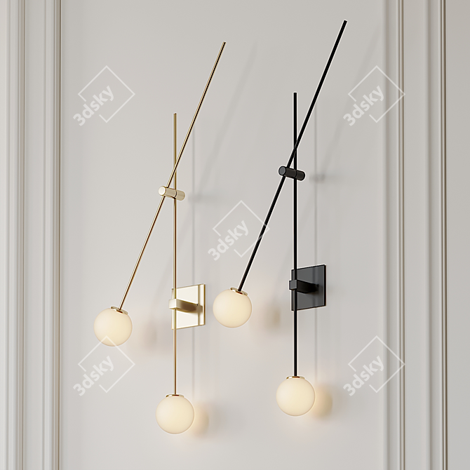 ATELIER DE TROUPE Tempo Sconce: Elegant Wall Lighting 3D model image 1