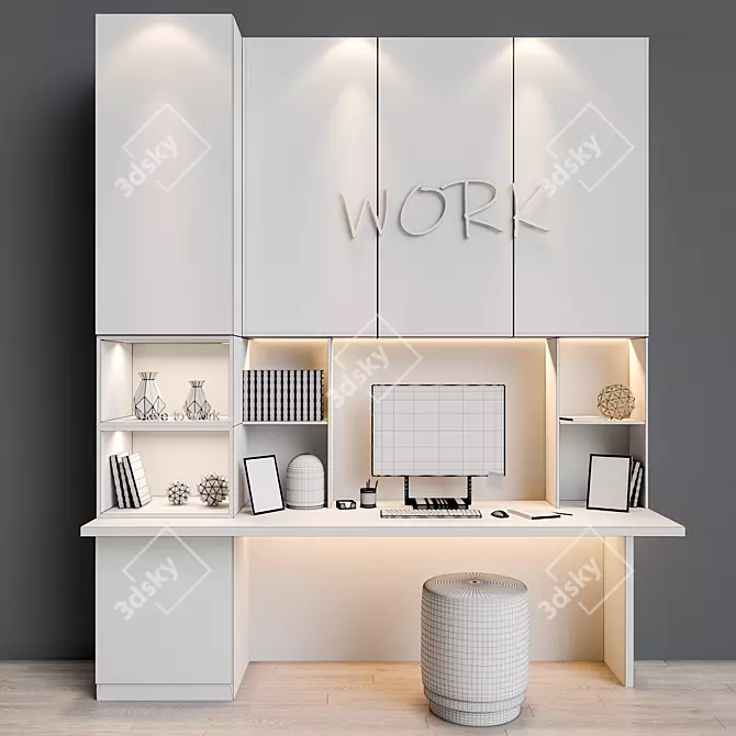 ErgoWork Station 3D model image 3