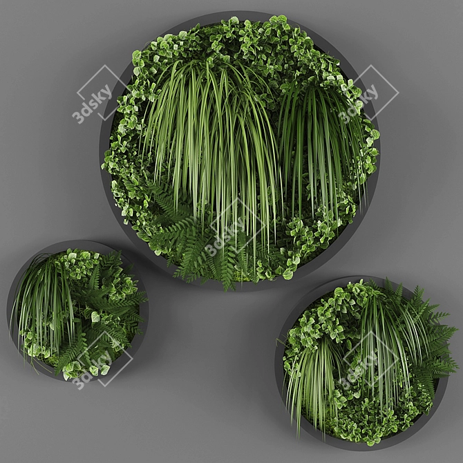 EcoWall: Vertical Garden Solution 3D model image 1