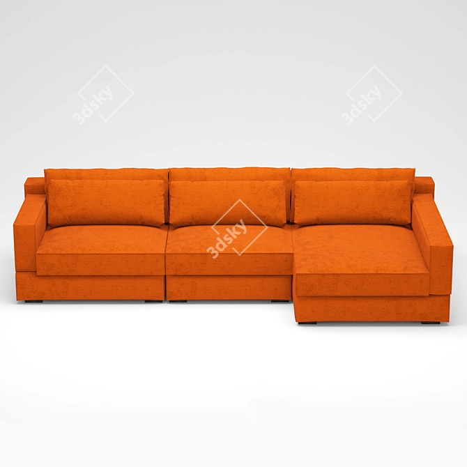 Milano Mebel-7ja Sofa: Modern Design 3D model image 1