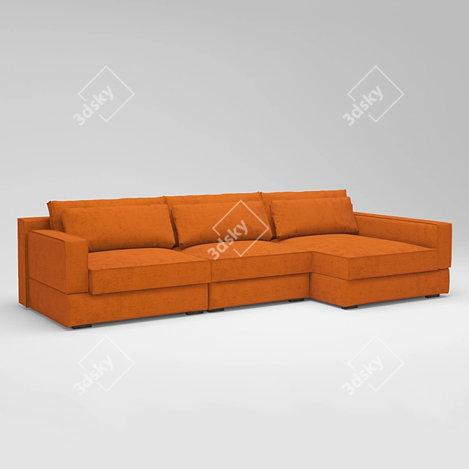 Milano Mebel-7ja Sofa: Modern Design 3D model image 2