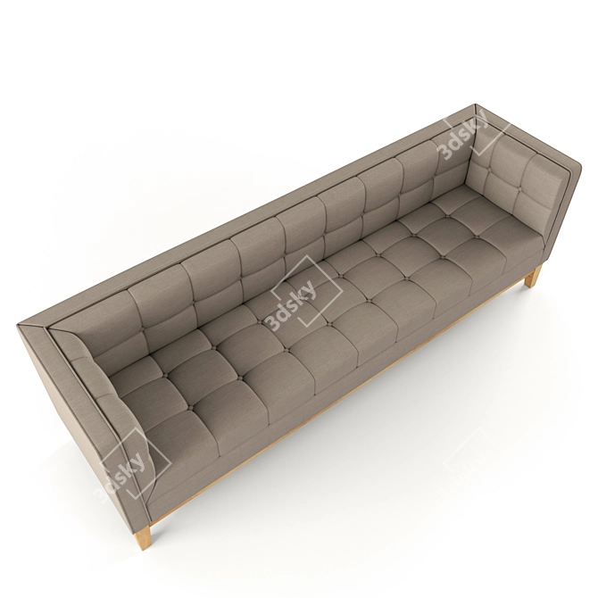 Contemporary 3-Seater Sofa 3D model image 3