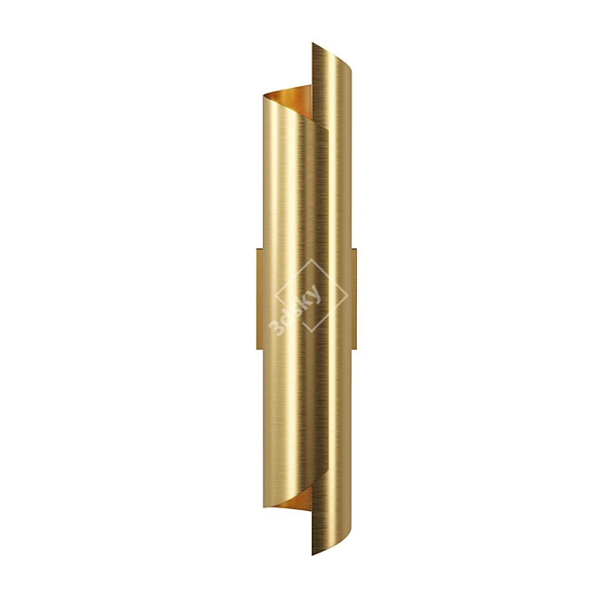 Elegant Brass Sconce at Pikartlights! 3D model image 2