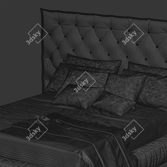 Bonaldo FULL MOON Ultra-Comfort Bed 3D model image 2