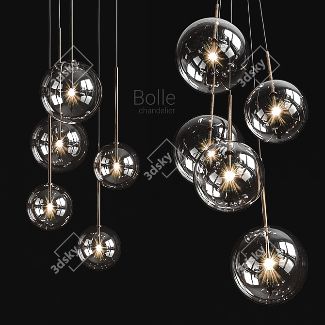 Modern Classic Chandelier Gallotti & Radice 3D model image 1