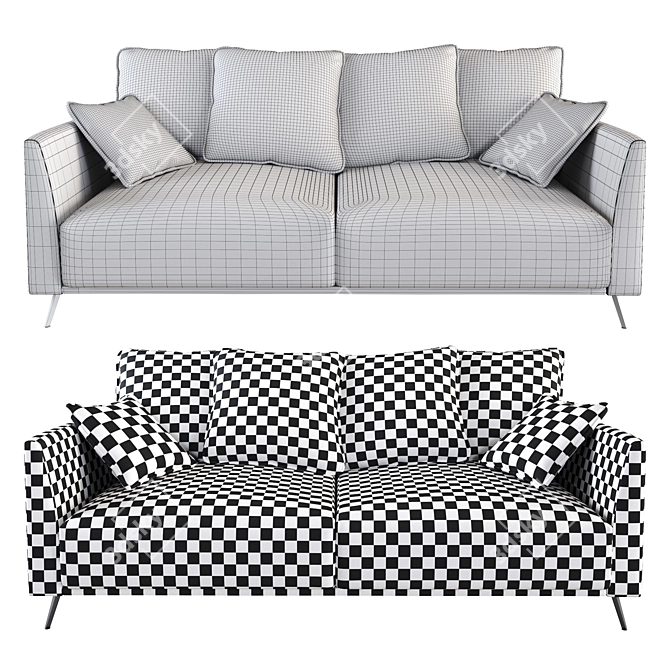 Modern Comfort: Vernon Sofa 3D model image 3