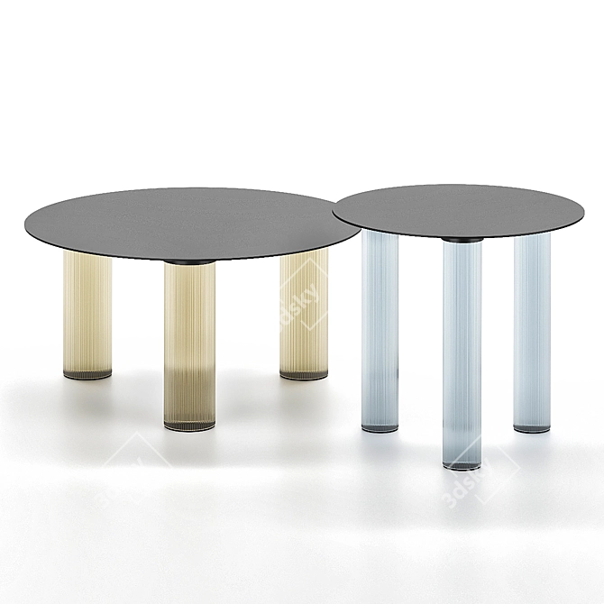 Modern Echino Table: Zanotta 3D model image 1