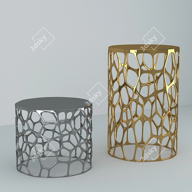 Sleek Designer Coffee Table 3D model image 1