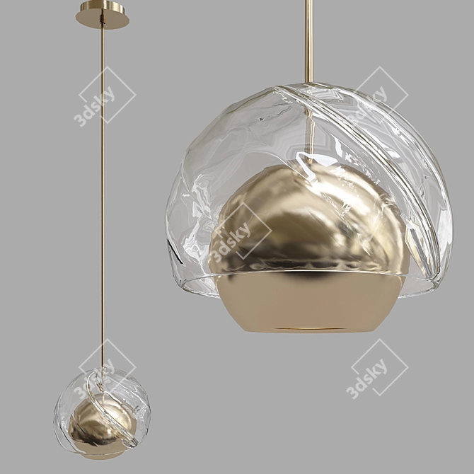 Elegant Annette Pendant Light 3D model image 1