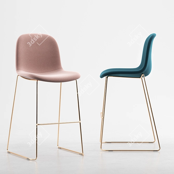 Arrmet Máni Fabric Chair - Sleek and Stylish 3D model image 2