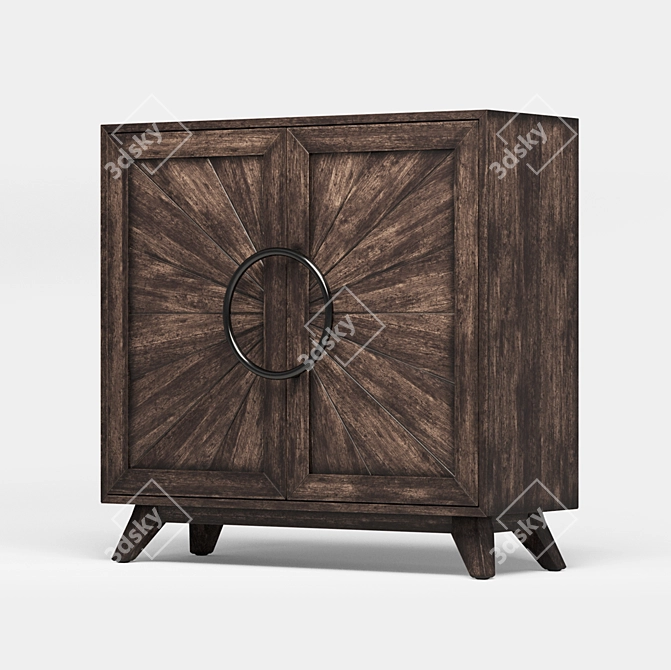 Elegant Kohana 2 Door Cabinet 3D model image 2