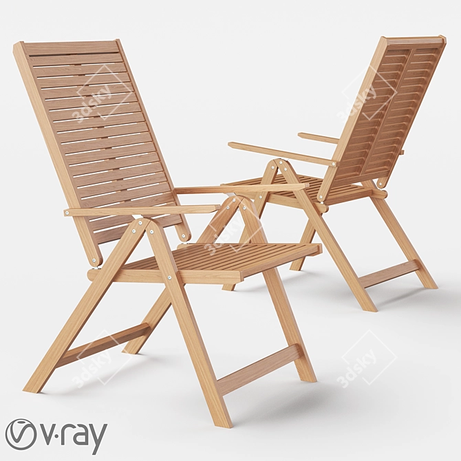 Solaris Outdoor Chair 3D model image 1