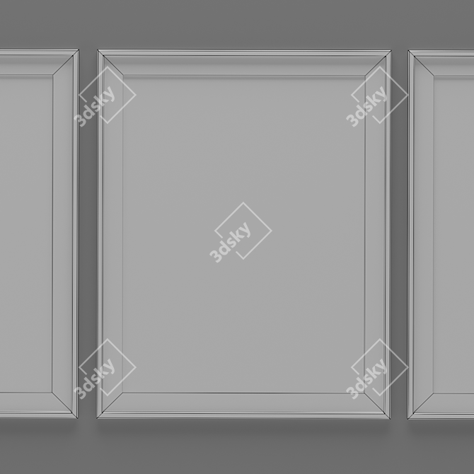 Elegant Dance Picture Frames 3D model image 3