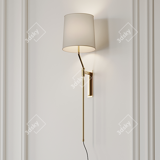 Minimalist Palo Wall Lamp 3D model image 2