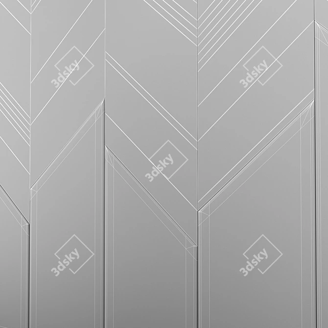 Elegant Wall Decor PN53 3D model image 3