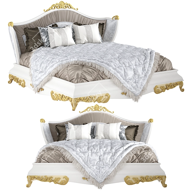 Scarlett Jumbo Bed: Premium Style 3D model image 1