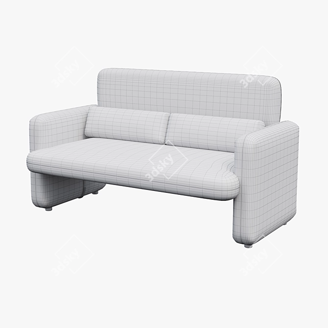 Cosmo BHT Sofa: Elegant and Compact 3D model image 2