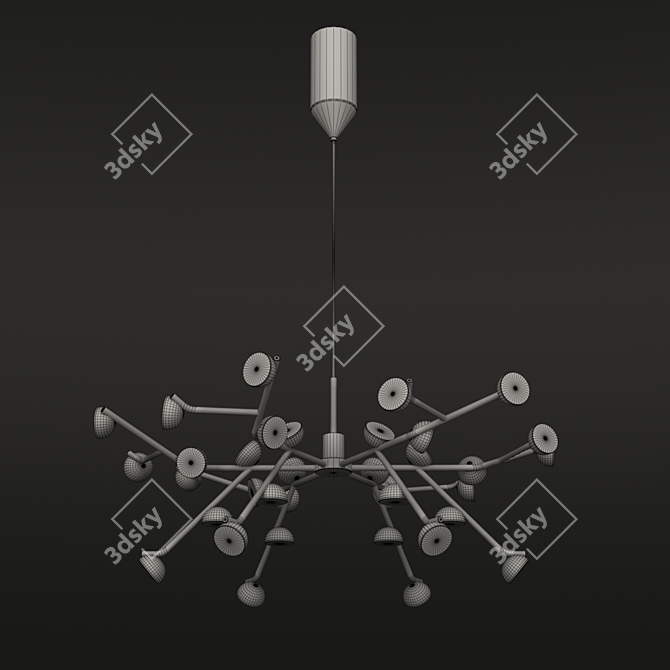 Modern OM Chandelier - ADN 6260 3D model image 2