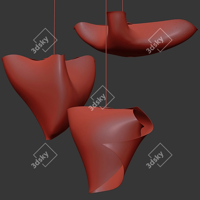 Elegant Ballet-inspired Chandelier 3D model image 2