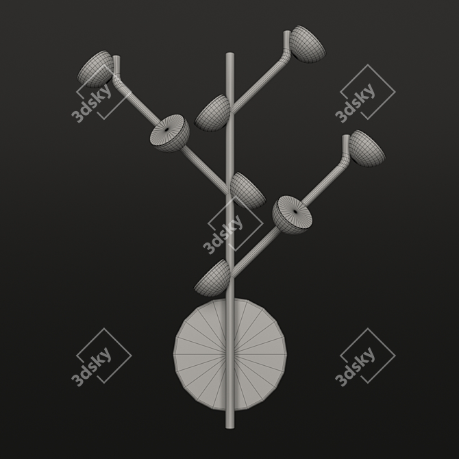 ADN 6264 OM Om Wall Lamp - Elegant and Energy-efficient 3D model image 2