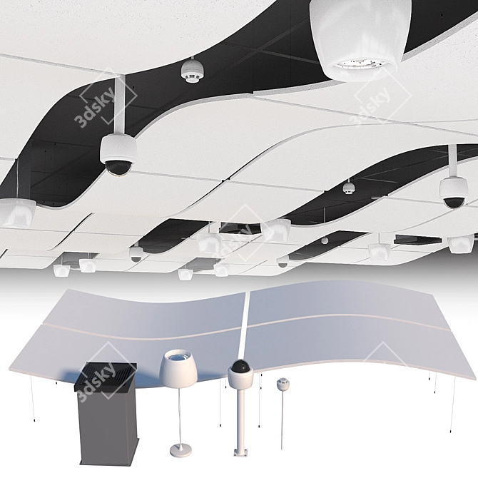 Armstrong Acoustic Ceiling Kit 3D model image 2