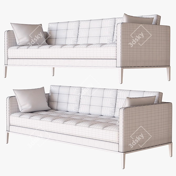 Sleek Comfort: Ac Lounge Sofa 3D model image 3