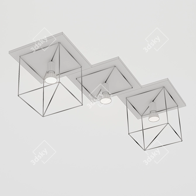 Elegant Nowodworski Coba Ceiling Light 3D model image 2