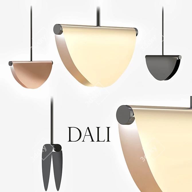 Modern DALI Floor Lamp 3D model image 1