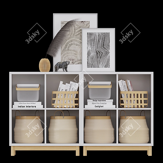 Versatile Storage Solution 3D model image 1