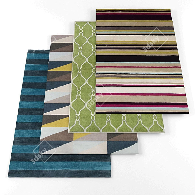 Elegant Surya Rugs Collection 3D model image 1