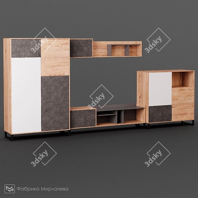 Fiera Modular System - Stylish Elegance for Your Space 3D model image 1