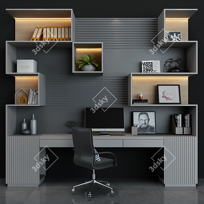 Efficient Workstation Solution 3D model image 1