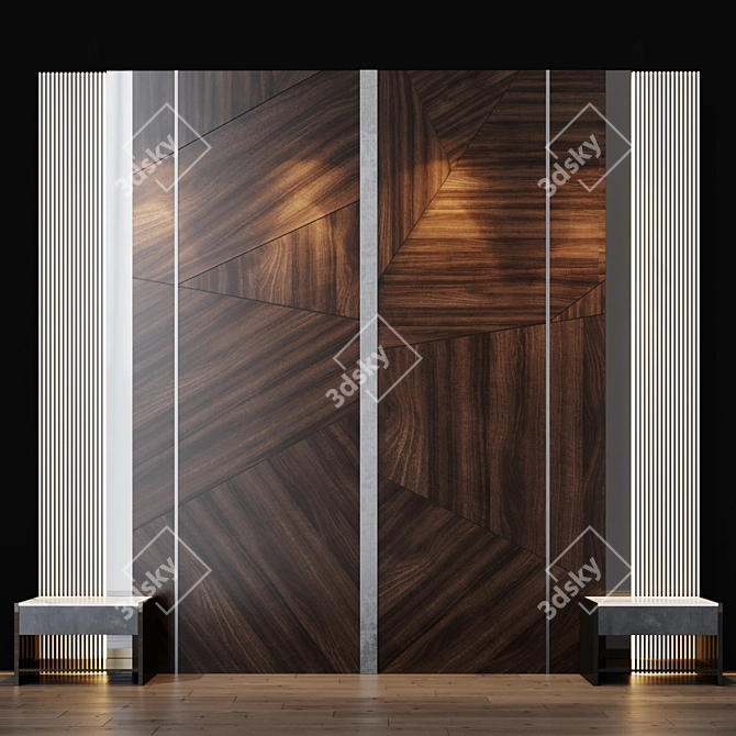 Customizable Wall Panel: izgolovie 5 3D model image 1