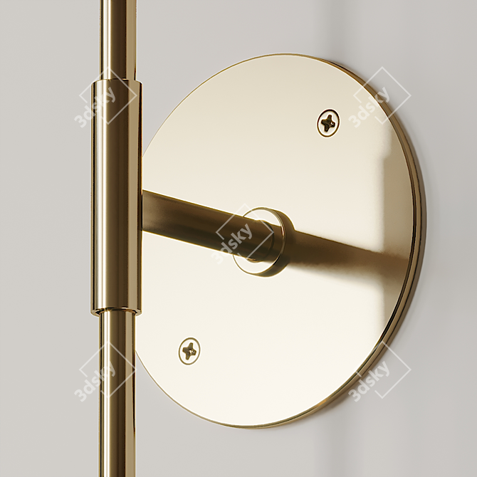 Voyager 11 Dual Sconce: Streamlined Elegance 3D model image 2