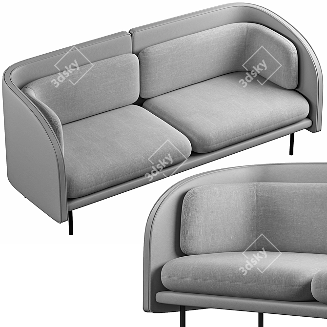 Sleek Tune Sofa: Modern Design & Modeling 3D model image 2