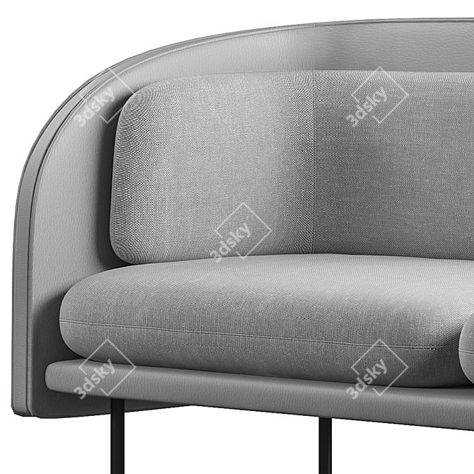 Sleek Tune Sofa: Modern Design & Modeling 3D model image 4