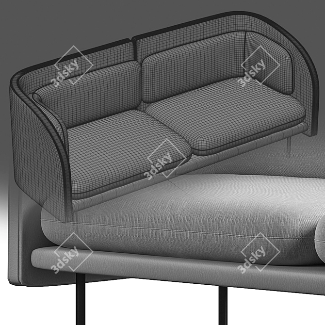 Sleek Tune Sofa: Modern Design & Modeling 3D model image 5