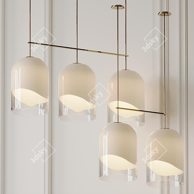 Elegant MONI Pendant Lamps: A Masterpiece by Articolo 3D model image 1