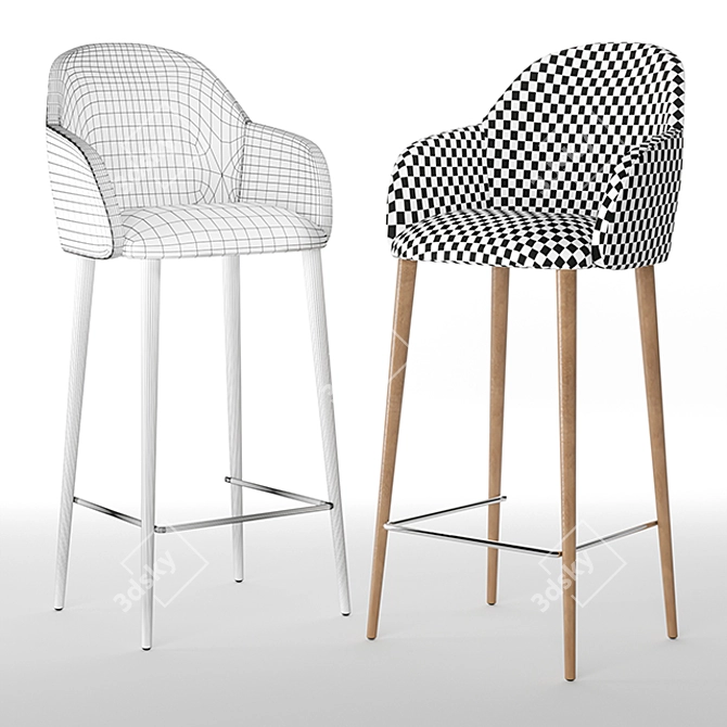 ErgoMax Bar Stool MD998 3D model image 4