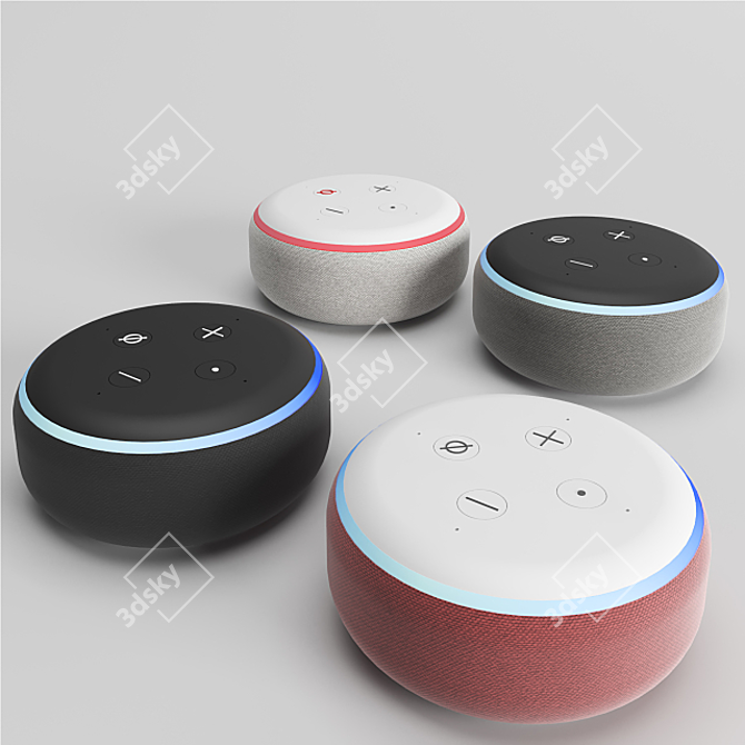 Smart Speaker with Alexa - 3rd Gen 3D model image 3