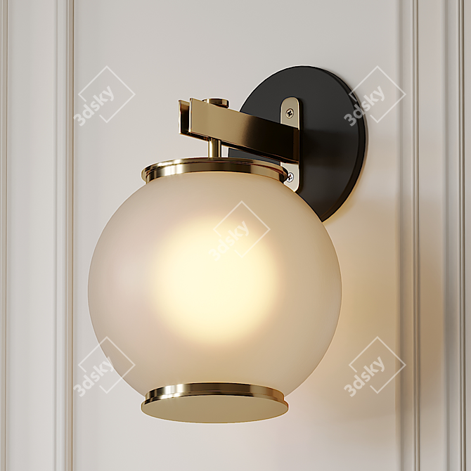 Minimalistic Elegance: Mannon Wall Sconce 3D model image 1